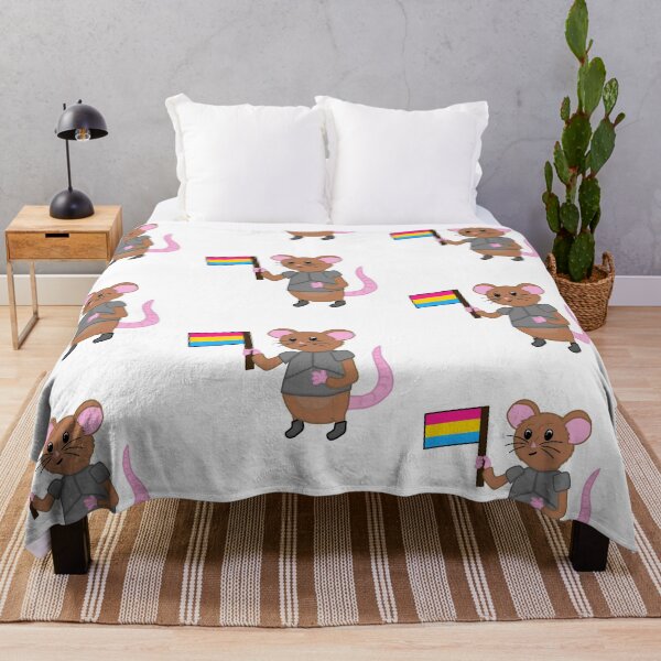 Item preview, Sir Wombleton With Pansexual Pride Flag designed and sold by ChloeCosDesigns.