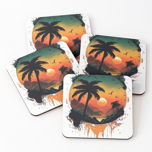 Item preview, Tropical Sunset Palm Trees | Vintage Summer Beach Aesthetic designed and sold by ArhaanFashions.