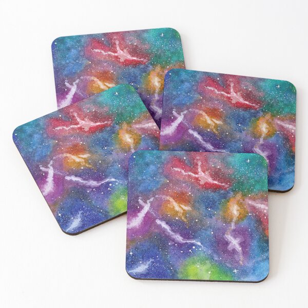 Item preview, We Were Never Bound to Earth, Cosmic Figure Watercolour designed and sold by ArithraStudio.
