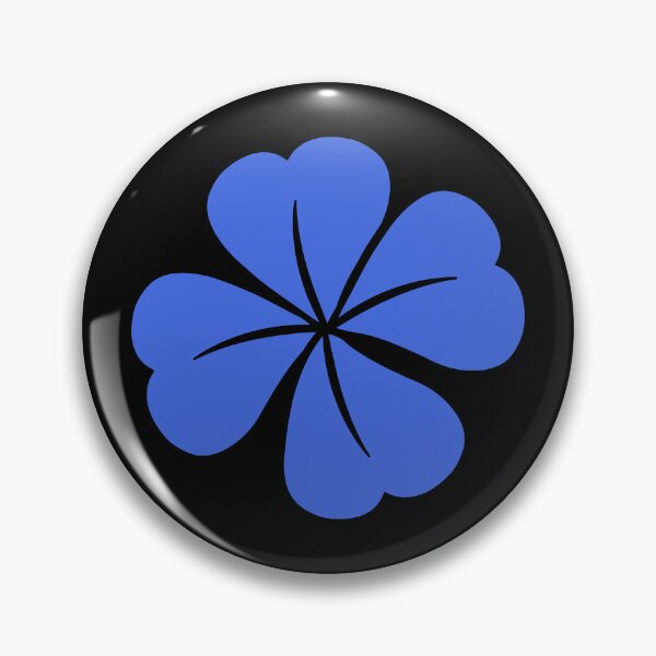 Item preview, Royal Blue Four Leaf Clover Lucky Irish Charm designed and sold by pattern-archive.