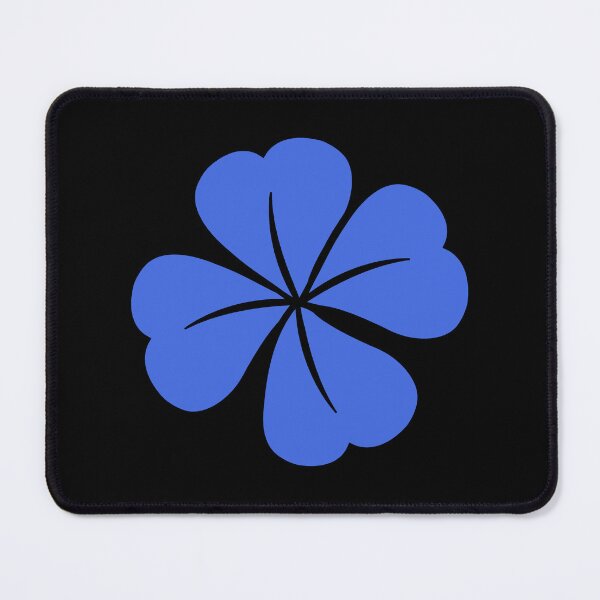 Item preview, Royal Blue Four Leaf Clover Lucky Irish Charm designed and sold by pattern-archive.