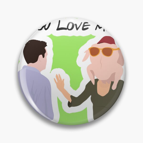 Item preview, F.R.I.N.D.S. Inspired You Love Me Sticker designed and sold by Sketchixarts.