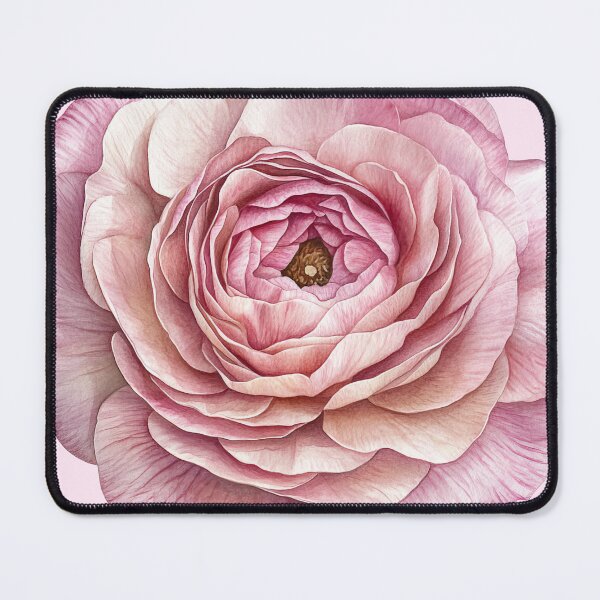 Item preview, Pink Ranunculus Flower Botanical Illustration designed and sold by jianina-alondra.