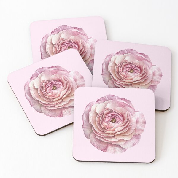 Item preview, Pink Ranunculus Flower Botanical Illustration designed and sold by jianina-alondra.