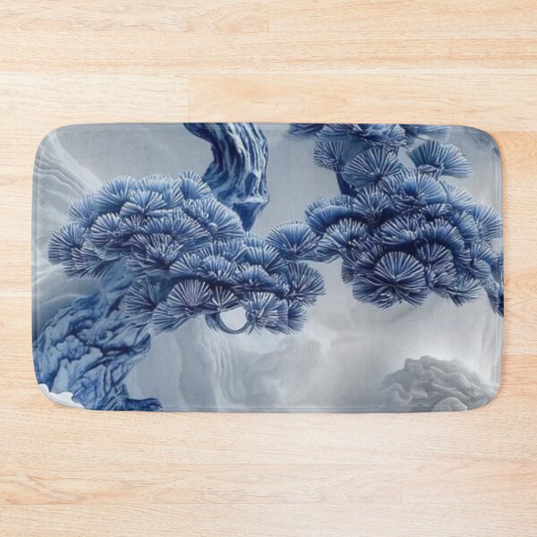 Item preview, Blue Porcelain Bonsai Pine Tree Oriental Ceramic Clouds Art designed and sold by LYAN-STORE.