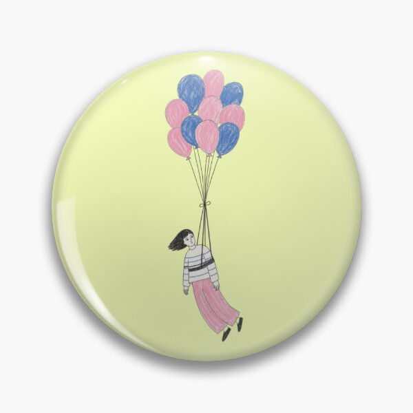 Item preview, Girl Flies Weightlessly in the Sky with Balloons - Dream designed and sold by Mauswohn.