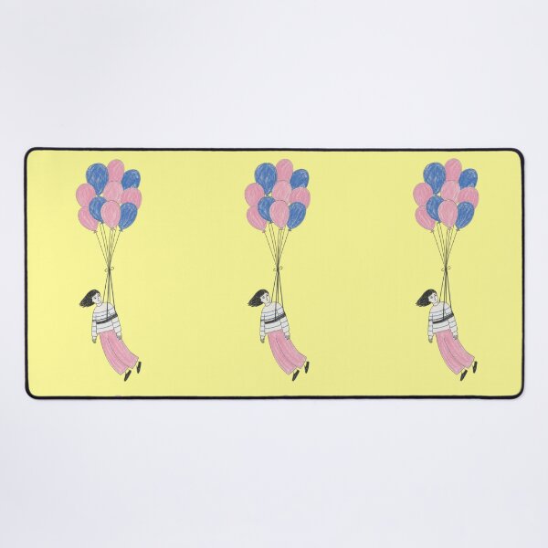 Item preview, Girl Flies Weightlessly in the Sky with Balloons - Dream designed and sold by Mauswohn.