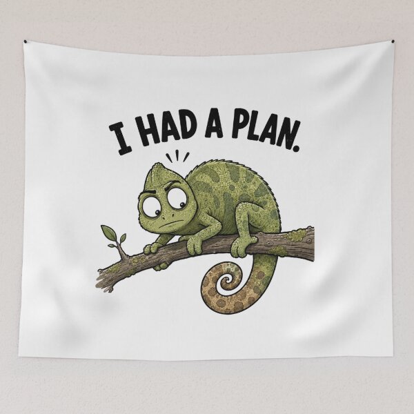 Item preview, I Had a Plan Funny Chameleon T-Shirt | Everyday Chaos Club designed and sold by Kiinaaa.