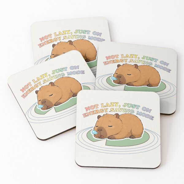 Item preview, Not Lazy Just On Energy Saving Mode Funny Cute Capybara designed and sold by Joshbrowny.