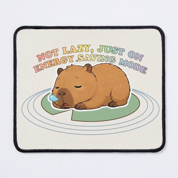 Item preview, Not Lazy Just On Energy Saving Mode Funny Cute Capybara designed and sold by Joshbrowny.