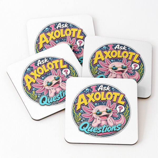 Item preview, I Axolotl Questions Funny Axolotl Pink designed and sold by Wilcox PhotoArt.