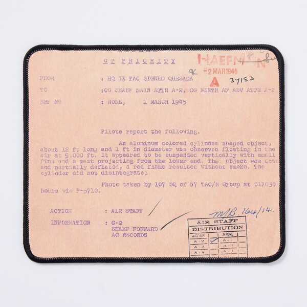 Item preview, UFO - DECLASSIFIED 331_120752_numeric_files_1944–1945_37153_page9 designed and sold by CG17s.