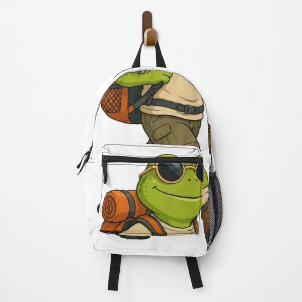 Item preview, Cute Hiking Frog Backpacking Character Illustration designed and sold by @VIRAT DESIGNER@.