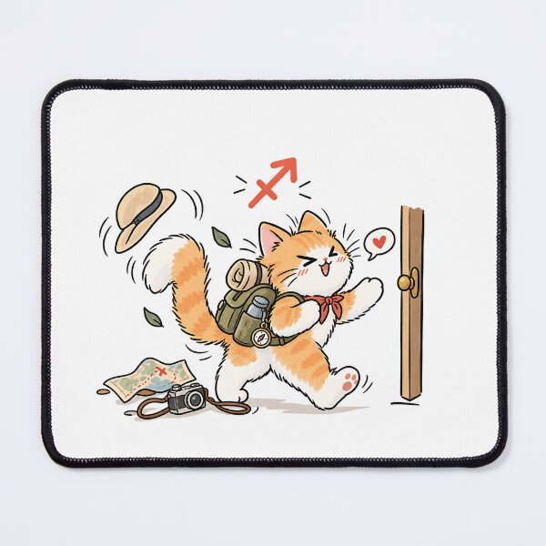 Item preview, Sagittarius Cat – Born to Explore designed and sold by NucciCollective.