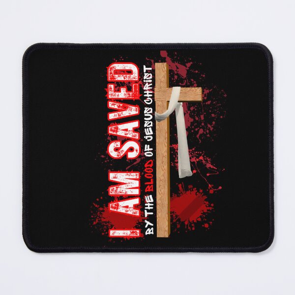 Item preview, I am Saved By Blood Of Jesus Christ Motivation Quote - Anniversary Gifts For Husband - Black designed and sold by Doiemacreations.