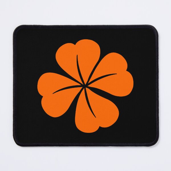 Item preview, Orange Four Leaf Clover Lucky Irish Charm designed and sold by pattern-archive.