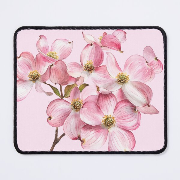 Item preview, Pink Dogwood Flowers Vintage Botanical Art designed and sold by jianina-alondra.