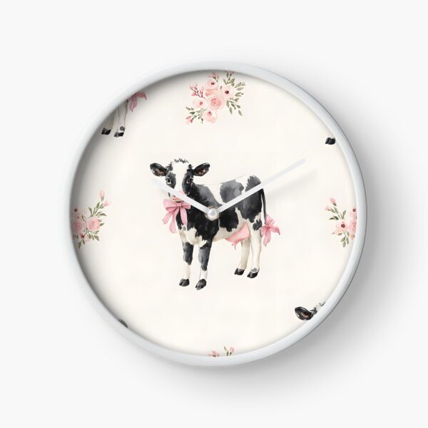 Item preview, Pink Farm Girl Toile Western Country Vintage Watercolor Seamless Pattern Coquette Cottagecore Highland Cow Calf Soft Pastel Illustration Cowgirl Bows Baby Nursery Wallpaper Fabric designed and sold by karolaan.