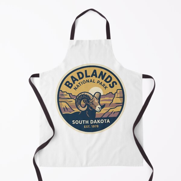 Item preview, Badlands National Park South Dakota Vintage Bighorn Sheep Badge designed and sold by LittleArij.