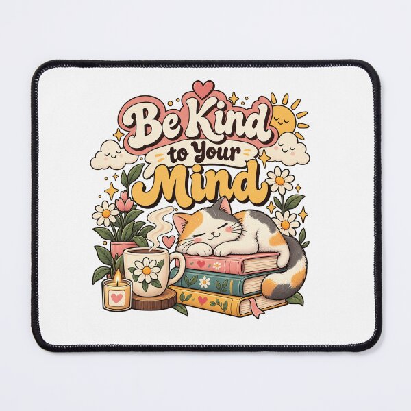Item preview, Be Kind To Your Mind Retro Mental Health Awareness Sticker designed and sold by Salwastore.