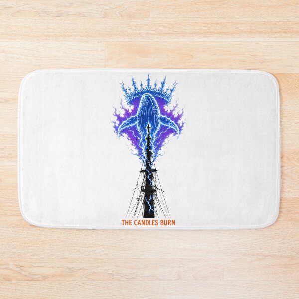 Item preview, The Candles Burn Electric Whale and Flaming Crown designed and sold by Fenay Designs.