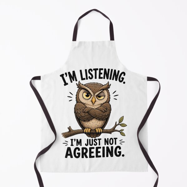 Item preview, I'm Listening. I'm Just Not Agreeing. Funny Owl T-Shirt | Everyday Chaos Club designed and sold by Kiinaaa.