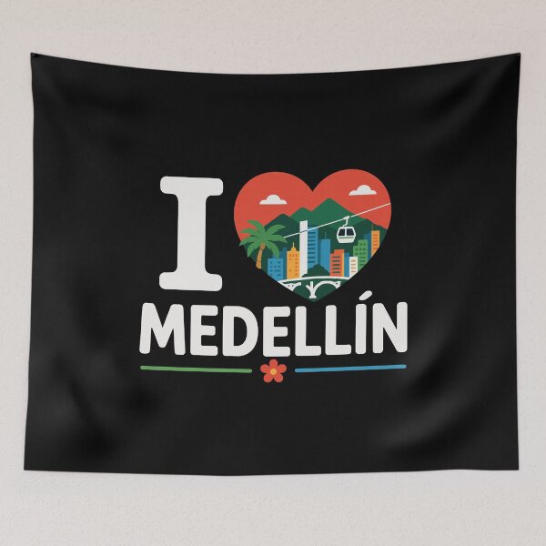 Item preview, I Love Medellín Colombia Paisa City Pride Art designed and sold by crouchingpixel.