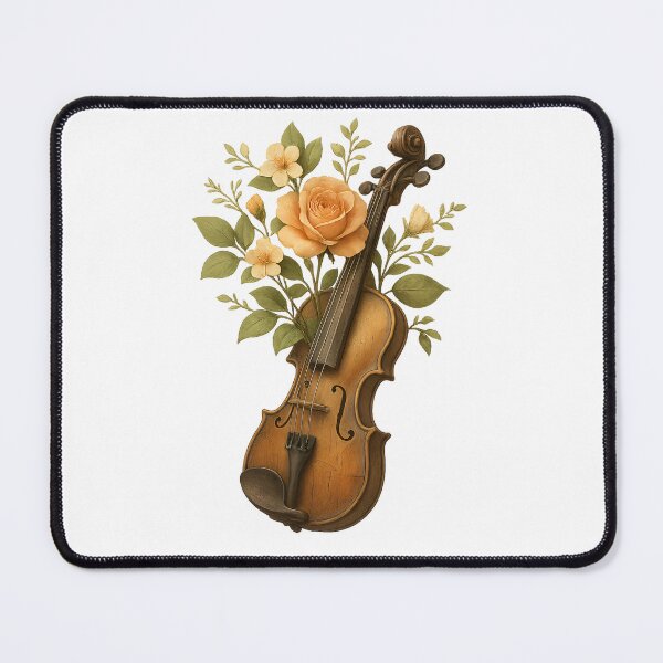 Item preview, Floral Violin – Romantic Music and Flowers designed and sold by Yomere.