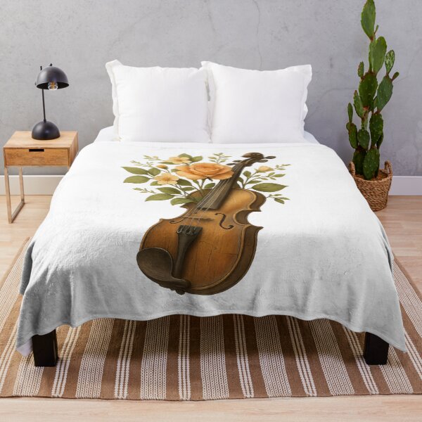 Item preview, Floral Violin – Romantic Music and Flowers designed and sold by Yomere.