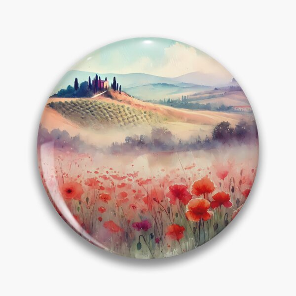 Item preview, Poppy Field In Tuscany designed and sold by Visual Nomad Club.