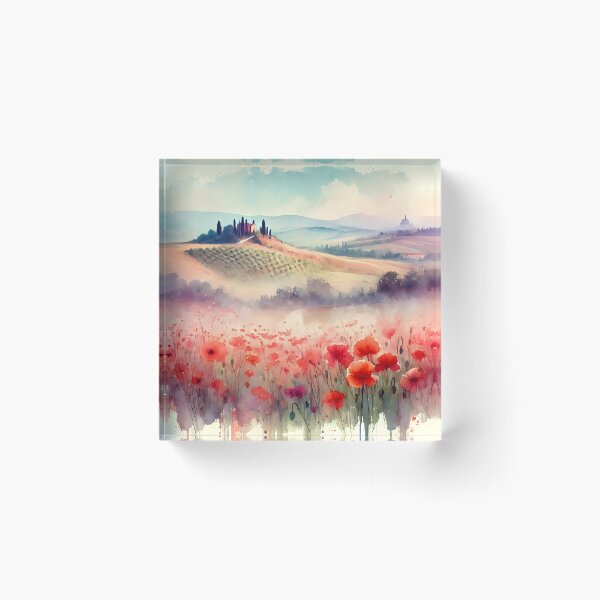 Item preview, Poppy Field In Tuscany designed and sold by Visual Nomad Club.