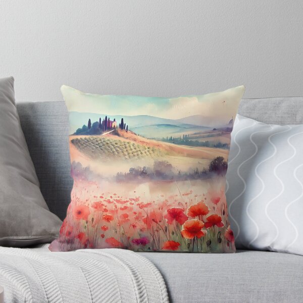 Item preview, Poppy Field In Tuscany designed and sold by Visual Nomad Club.
