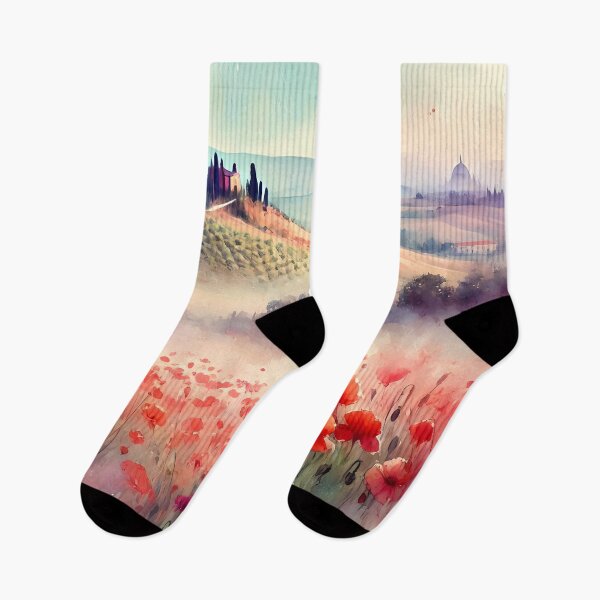 Item preview, Poppy Field In Tuscany designed and sold by Visual Nomad Club.