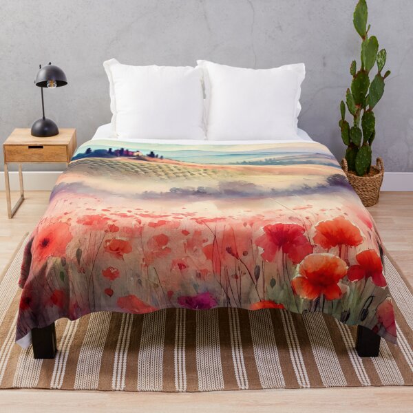 Item preview, Poppy Field In Tuscany designed and sold by Visual Nomad Club.