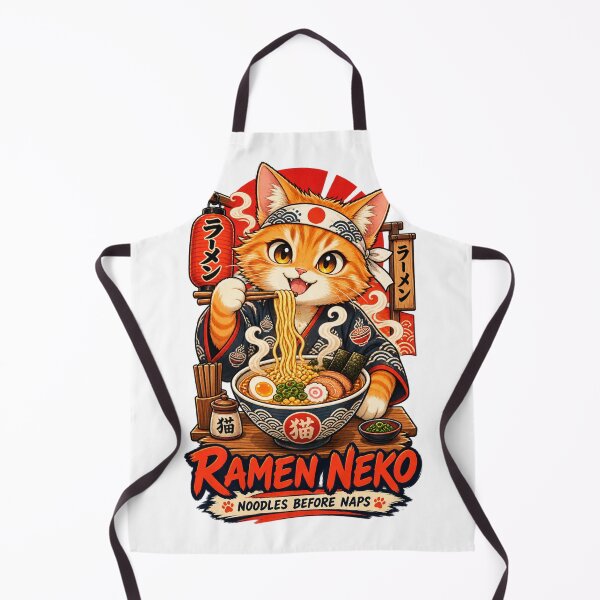 Item preview, Cute Anime Ramen Cat Noodle Lover designed and sold by WelLarsDigitals.