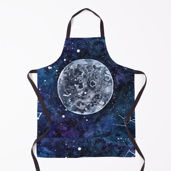 Item preview, The Moon Keeps the Map, Full Moon and Constellations Watercolour designed and sold by ArithraStudio.