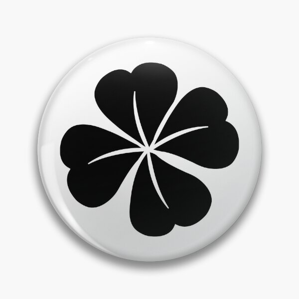 Item preview, Black Four Leaf Clover Lucky Irish Charm designed and sold by pattern-archive.