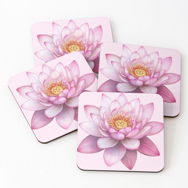 Item preview, Pink Lotus Flower Spiritual Botanical Art designed and sold by jianina-alondra.