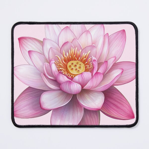 Item preview, Pink Lotus Flower Spiritual Botanical Art designed and sold by jianina-alondra.