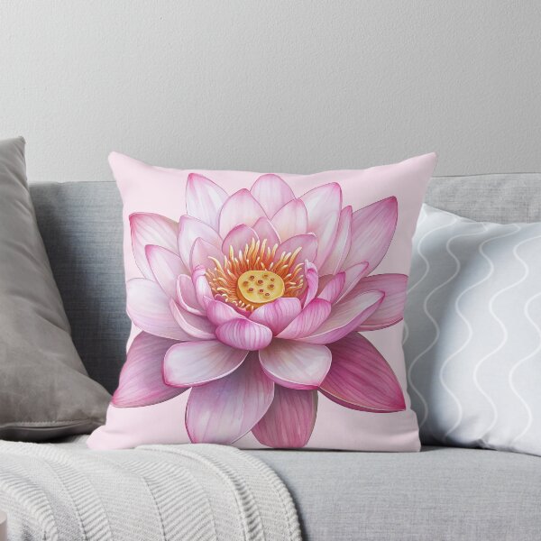 Item preview, Pink Lotus Flower Spiritual Botanical Art designed and sold by jianina-alondra.