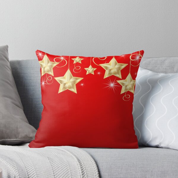 Item preview, Red background with golden stars designed and sold by Zhanna LL.