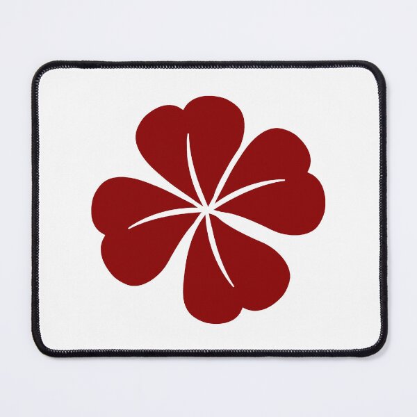 Item preview, Dark Red Four Leaf Clover Lucky Irish Charm designed and sold by pattern-archive.
