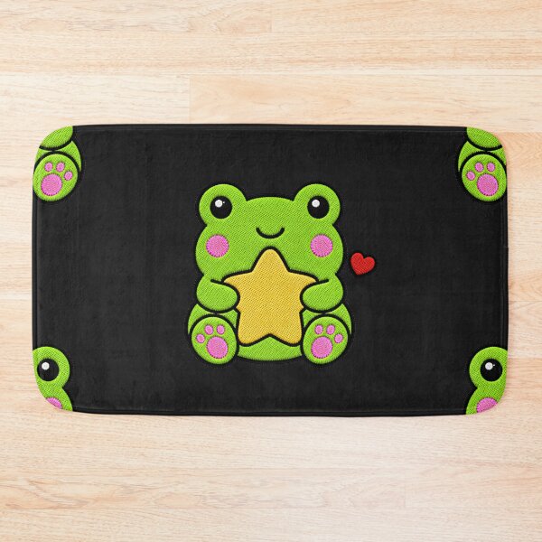 Item preview, Cute Frog Hugging Yellow Star Kawaii Embroidery Patch designed and sold by ColorSplash123.