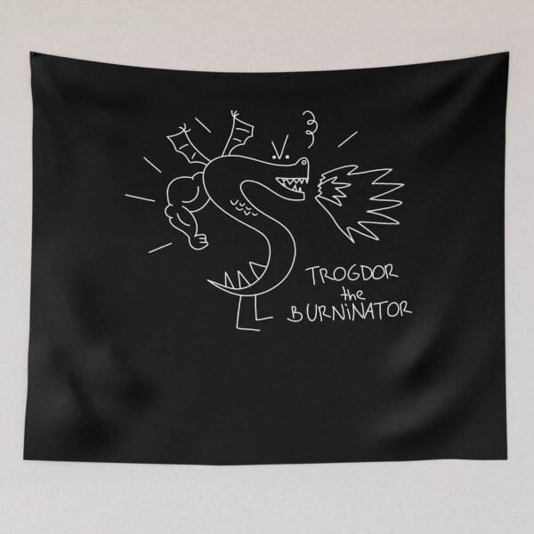 Item preview, Trogdor The Burninator Black designed and sold by ChrisanoWebb.