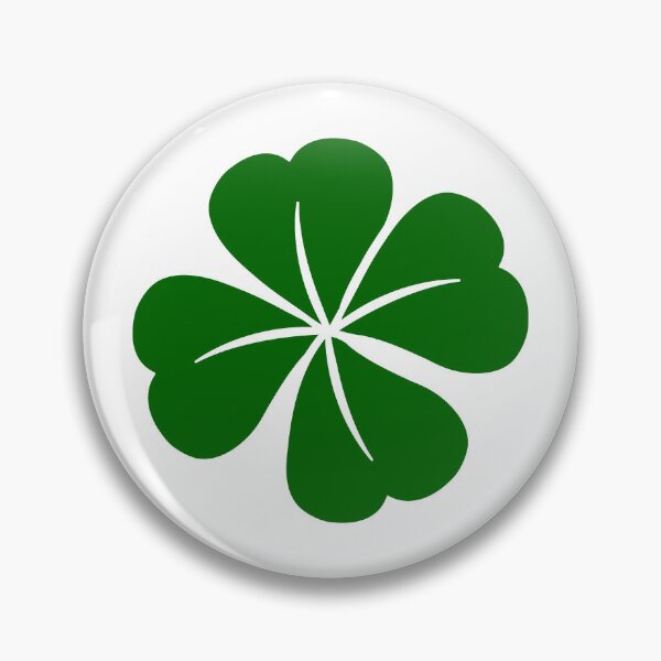 Item preview, Dark Green Four Leaf Clover Lucky Irish Charm designed and sold by pattern-archive.
