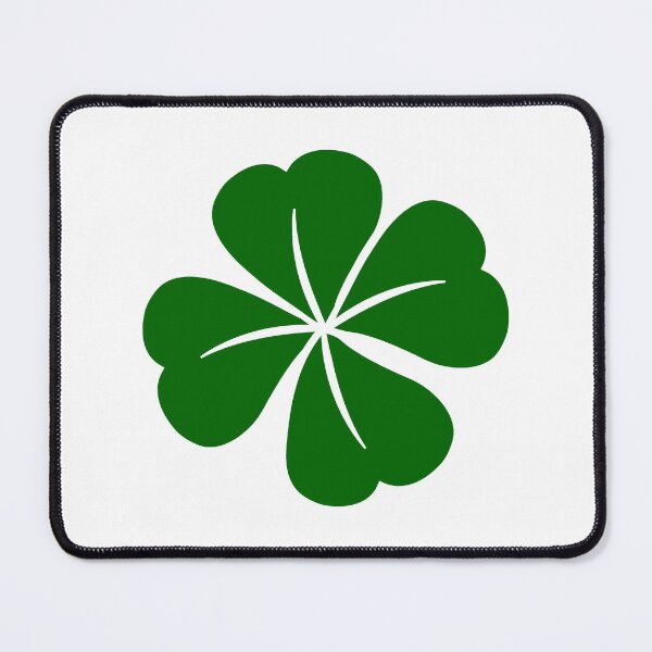 Item preview, Dark Green Four Leaf Clover Lucky Irish Charm designed and sold by pattern-archive.