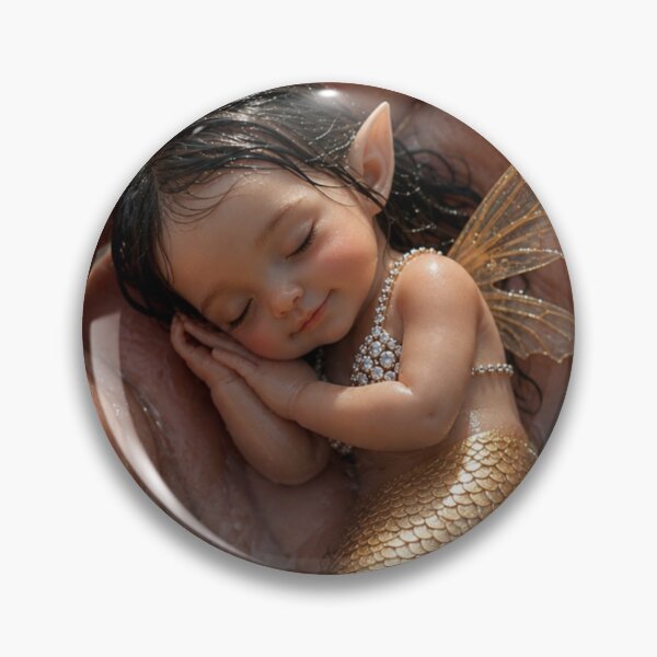 Item preview, Baby Mermaid Fantasy – Magical Ocean Art designed and sold by Bhaskar Digital Art.