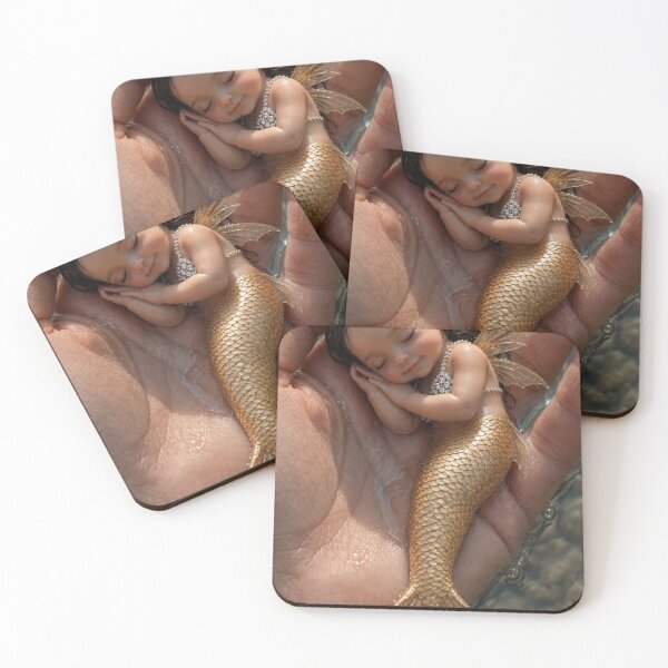 Item preview, Baby Mermaid Fantasy – Magical Ocean Art designed and sold by Bhaskar Digital Art.