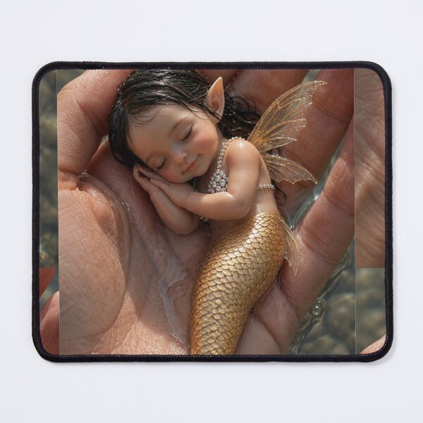 Item preview, Baby Mermaid Fantasy – Magical Ocean Art designed and sold by Bhaskar Digital Art.