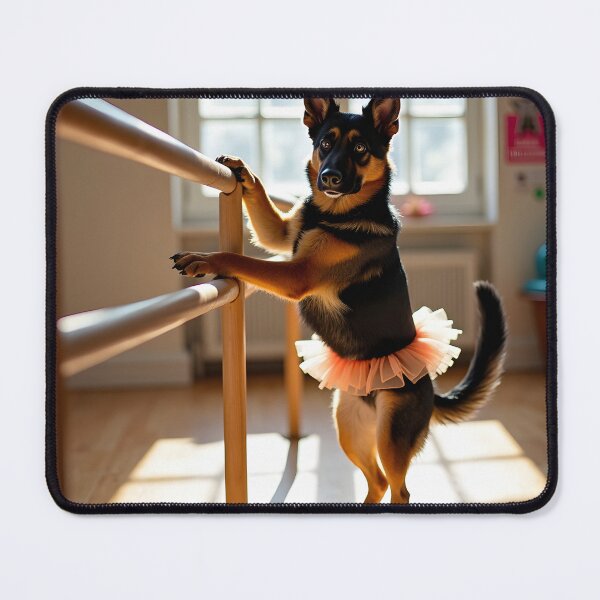 Artikelvorschau, Deutscher Schäferhund als Balletttänzer mit Tutu entworfen und verkauft von PawsStudioAU.